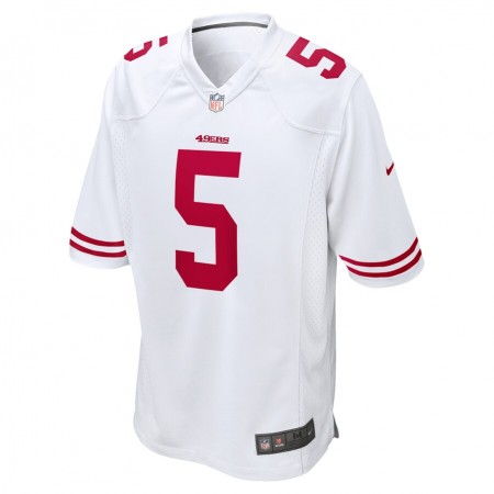 Camiseta Hombre San Francisco 49ers Trey Lance 5 Nike Blanco 2021 NFL Draft Camiseta Hombre San Francisco 49ers Trey Lance 5 Nike Blanco 2021 NFL Draft